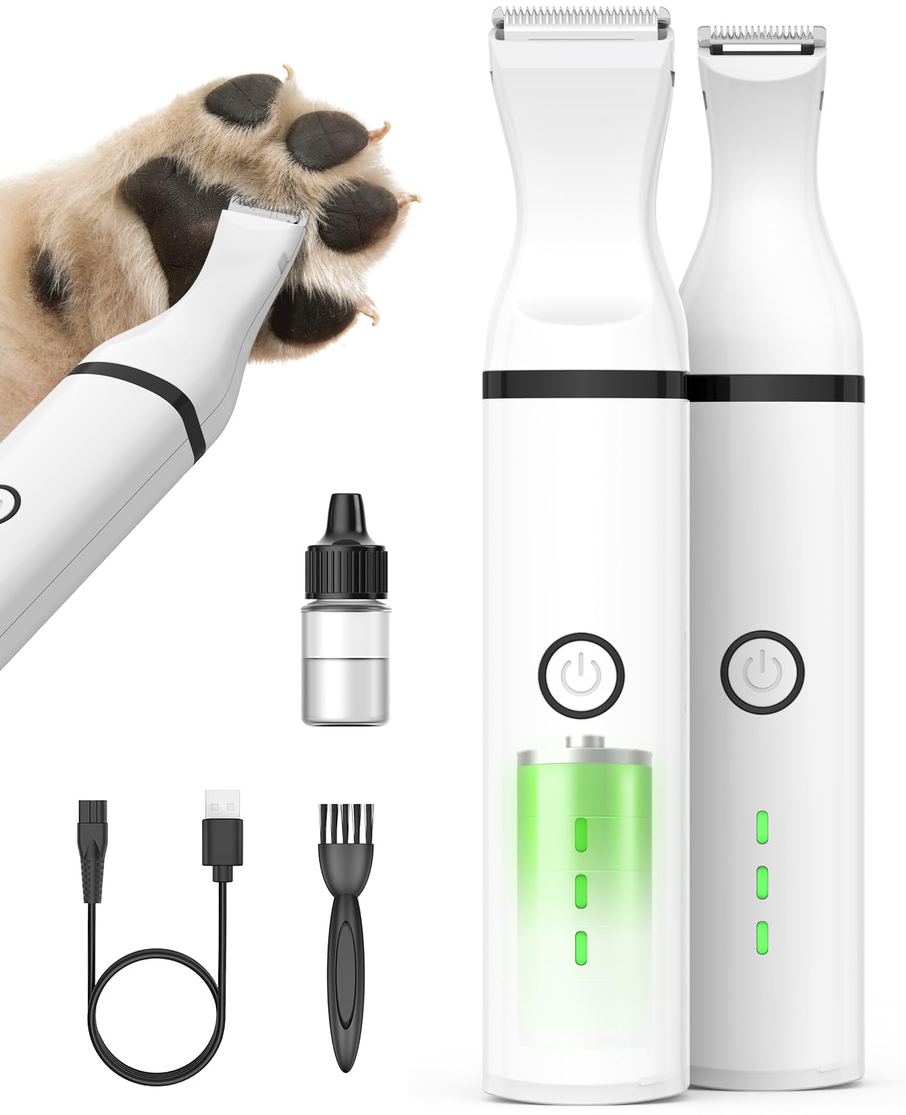 Amazon.com: oneisall Dog Paw Trimmer, Cordless Paw Hair Trimmer